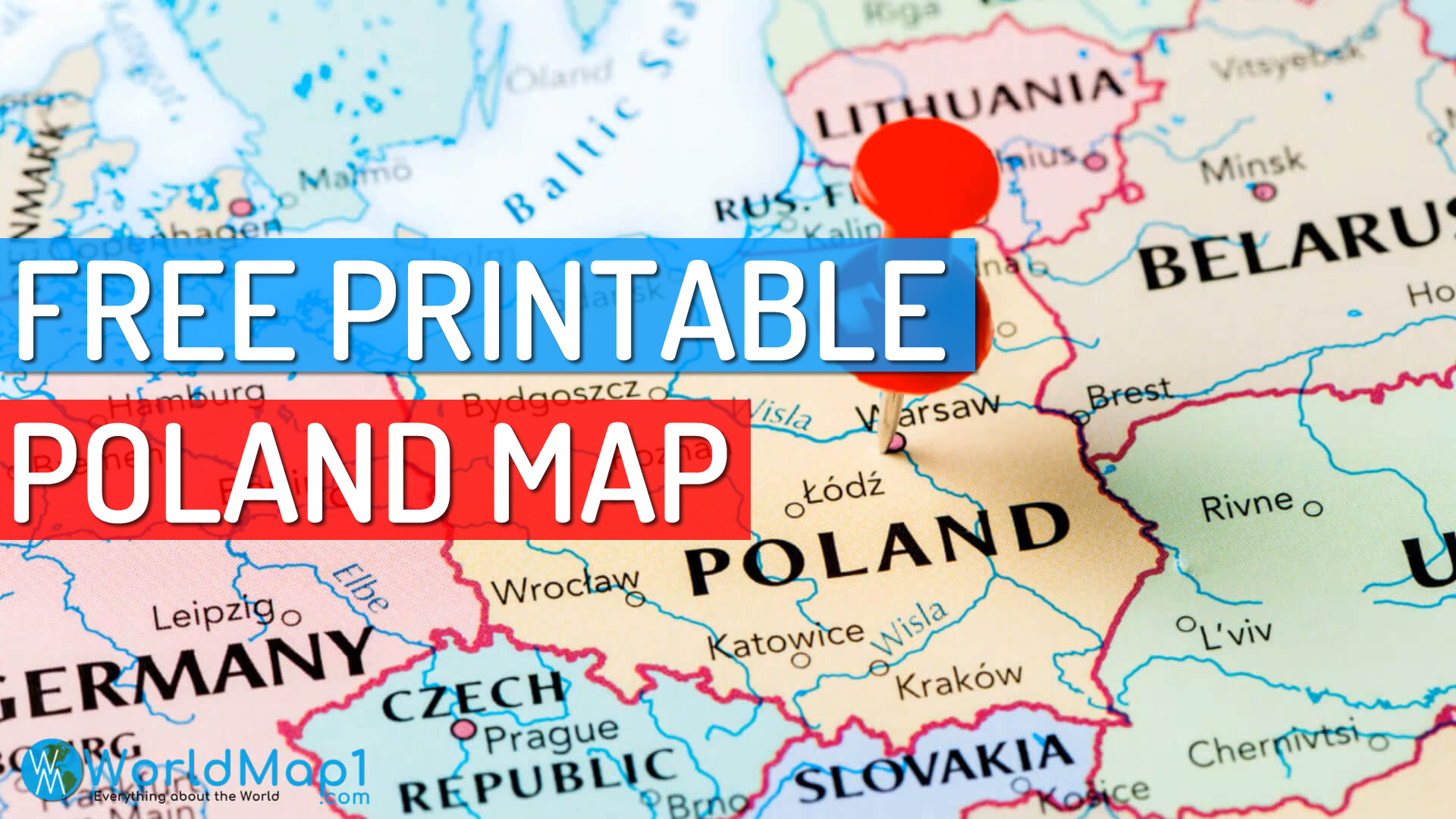 Free Printable High Detailed Poland Map